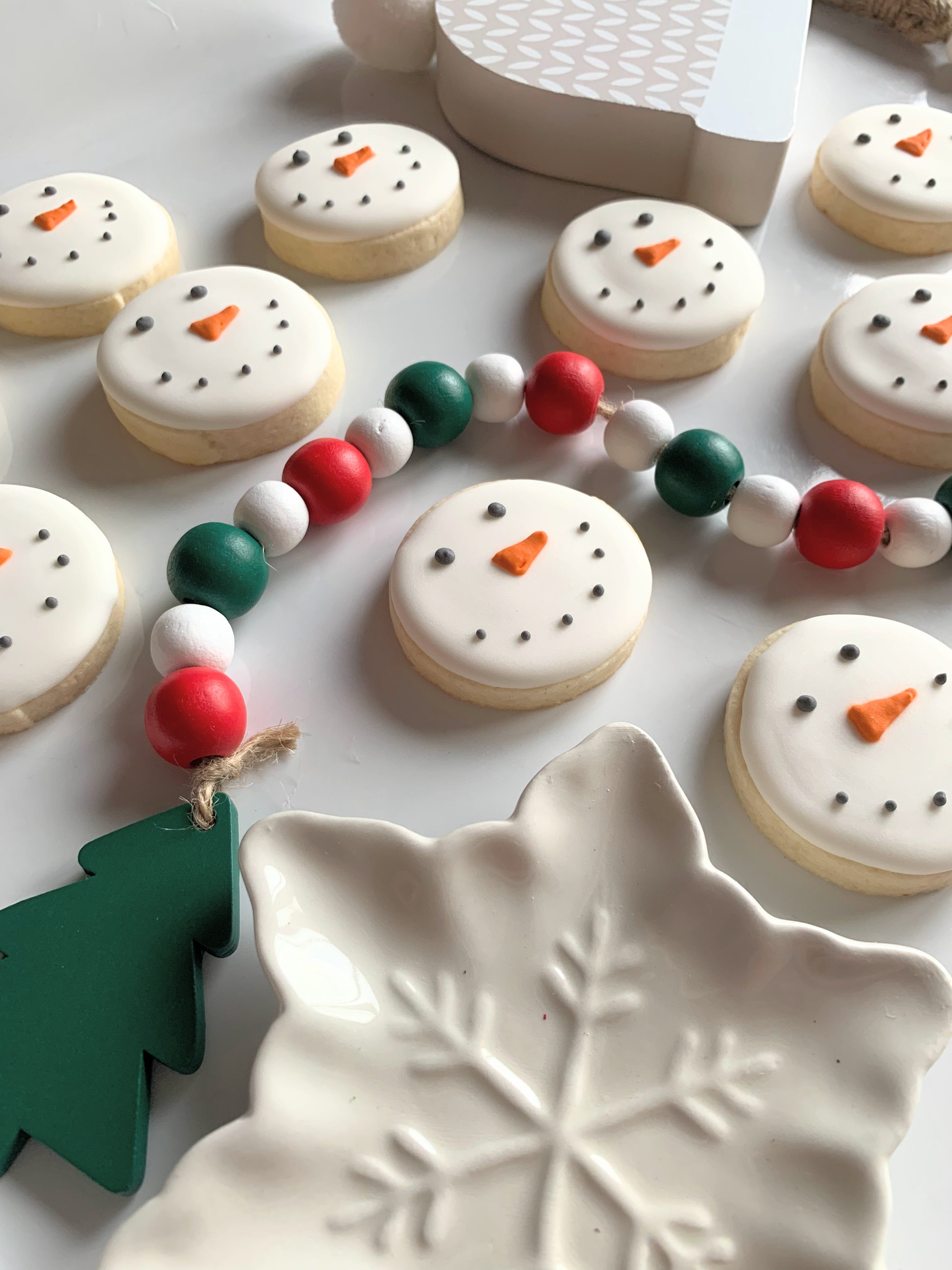 12 Mini Snowmen Cookies
