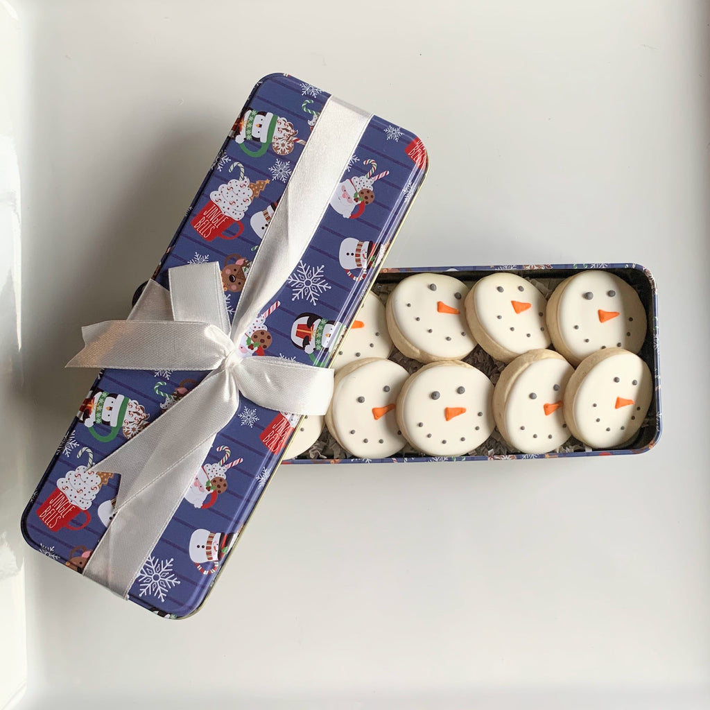 12 Mini Snowmen Cookies